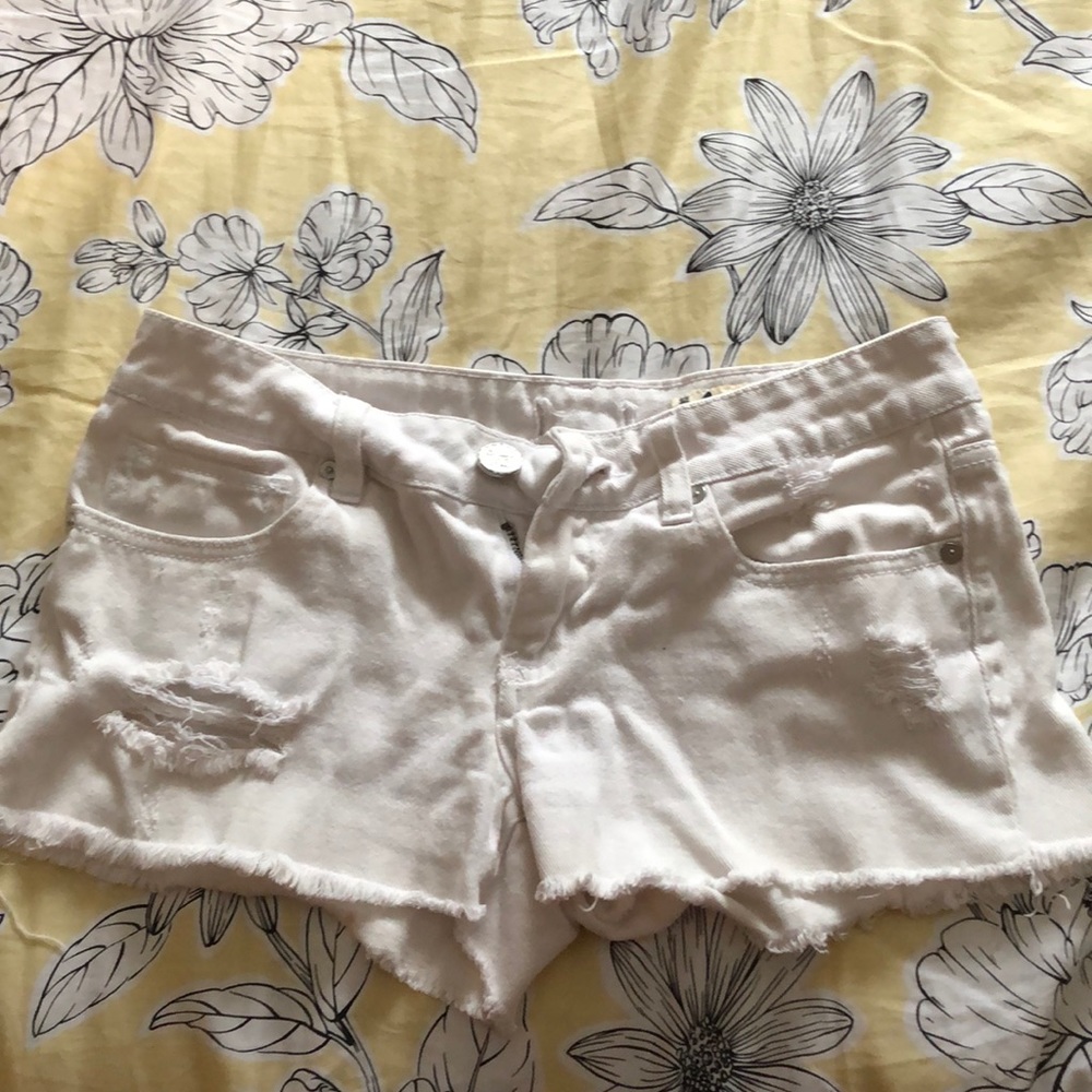 white shorts